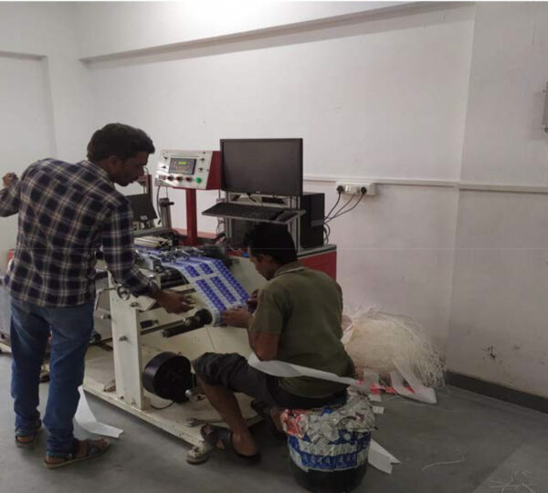 labelling department after printing processes room